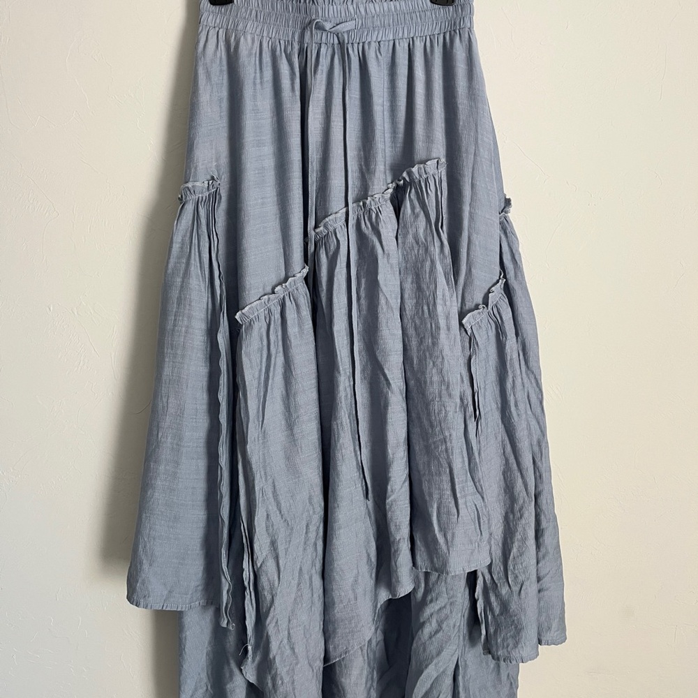 Scarlet Darkness Peasant Maxi Skirt - Picture 1 of 5